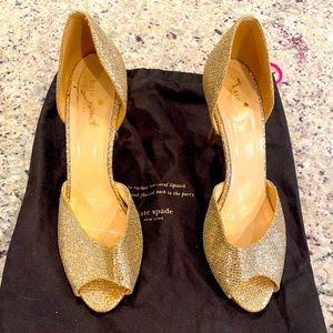 Kate Spade Glitter heels
